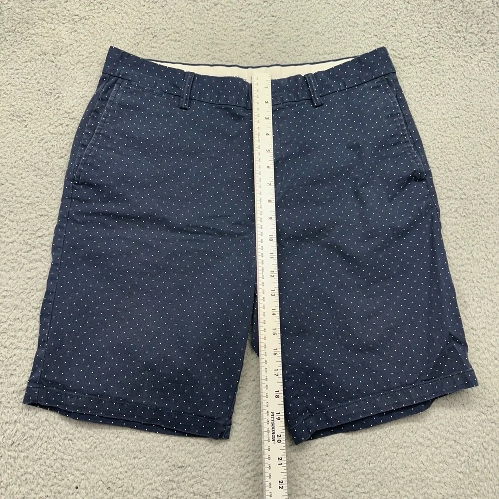 Old Navy S/553239-04 Mens Size 34 Ultimate Slim Navy Dots Chino Shorts 700062622